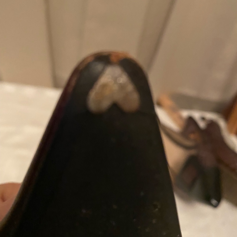 Yves St Laurant dark brown leather  pumps - Picture 9 of 12